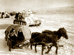 Наступление 18-го танкового корпуса в декабре 1942 г. Район х. Хлебное Богучарского района.