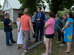 Руководитель управы Центрального района провел выездные встречи с жителями частного сектора