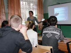 23 ноября Центральная городская библиотека им.А.Платонова провела занятие «СТУДИИ профориентации» для учащихся 10 классов МОУ СОШ № 20