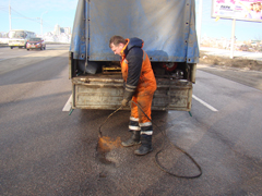 В районах Воронежа ведутся работы по благоустройству улично-дорожной сети