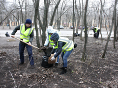 В районах Воронежа продолжаются мероприятия по благоустройству