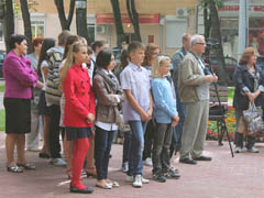 Литературный митинг, посвященный 4-ой годовщине установки памятника поэту Серебряного века Осипу Мандельштаму, прошел в Воронеже 