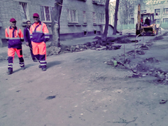 В Левобережном районе началось благоустройство дворов В Левобережном районе началось благоустройство дворов