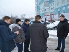 Руководитель управы Левобережного района провёл объезд территории Руководитель управы Левобережного района провёл объезд территории