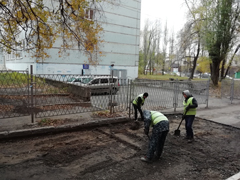 В Коминтерновском районе ведутся работы по ликвидации  бесхозных разрытий В Коминтерновском районе ведутся работы по ликвидации  бесхозных разрытий