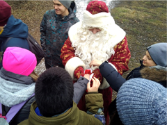 В Центральном районе прошли «Рождественские забавы»