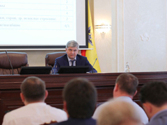 Александр Гусев провел очередное планерное совещание Александр Гусев провел очередное планерное совещание