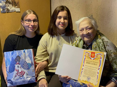 В Коминтерновском районе отметила 90-летие Фариде Осипова, пережившая блокаду Ленинграда