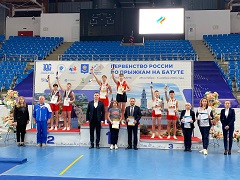 Воронежские спортсмены успешно выступили на первенстве России по прыжкам на батуте