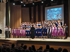 В зале Воронежской государственной филармонии состоялся отчётный концерт Детской школы искусств № 1, посвященный 75-летию Великой Победы