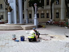 В Воронеже продолжаются работы по благоустройству В Воронеже продолжаются работы по благоустройству