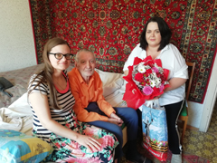Ветеран Великой Отечественной войны Юрий Михайлович Орос празднует 95-летий юбилей