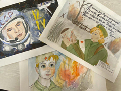 В Советском районе подвели итоги конкурса рисунков «Портрет героя», посвященный Дню Героев Отечества